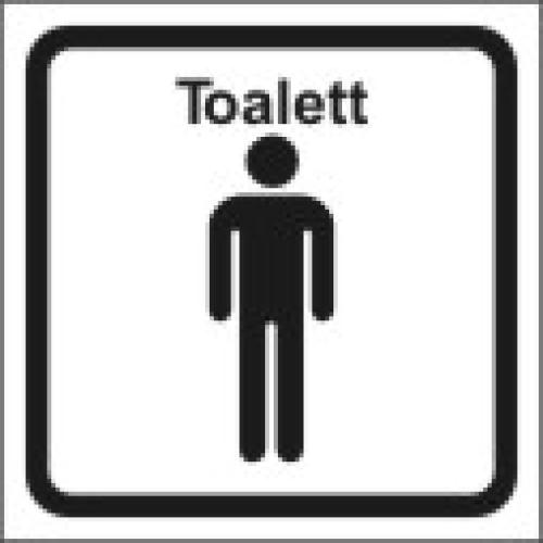 Toalett skylt S 147x147 mm