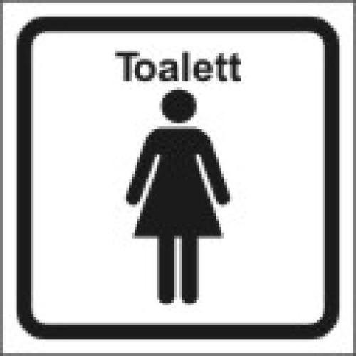 Toalett dekal S 97x97 mm