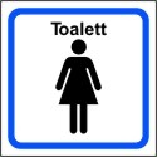 Toalett dekal B 147x147 mm