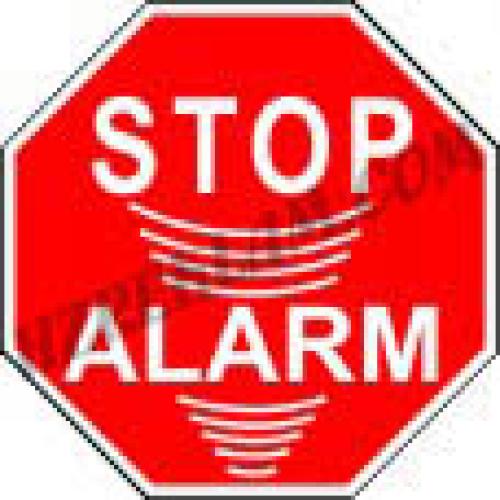 Stop Alarm 40x40 mm
