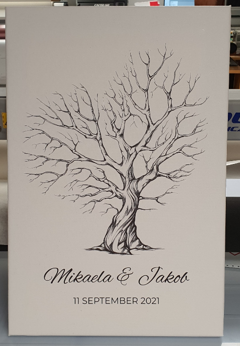 Canvas Bröllopsträd 40x60cm